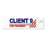 Ciient 9 For President 2008 Bumper Sticker