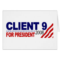 Ciient 9 For President 2008 cards