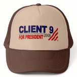 Ciient 9 For President 2008 hats