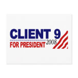 Ciient 9 For President 2008 Postcards