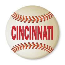 CINCINNATI BASEBALL REFRIGERATOR MAGNET