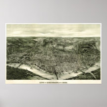 Cincinnati, Ohio 1900 Poster