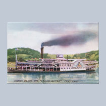 Cincinnati Ohio Coney Island Steamer Island Queen canvas prints