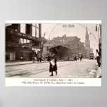Cincinnati Ohio W. Fifth Street Tornado Damage Posters