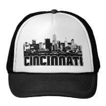 Cincinnati Skyline Mesh Hats