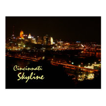 Cincinnati Skyline Post Cards