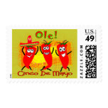 Cinco de Mayo 3 Dancing Chilli Peppers-Adorable Stamps