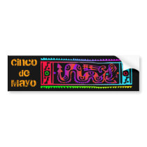 Cinco de Mayo Aztec Snake Bumper Stickers