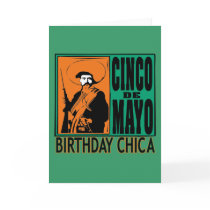 Cinco de Mayo Birthday Chica Card