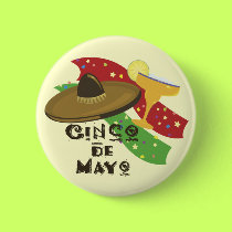 Cinco de Mayo button by holiday_tshirts Cinco de Mayo button