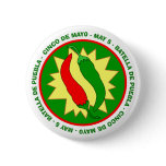 Cinco de Mayo Chili Peppers Badge buttons