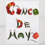 Cinco de Mayo Chili Peppers Full Color Flyer