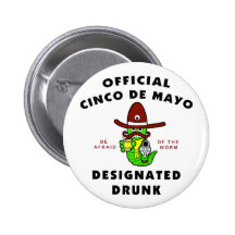 Cinco de Mayo Designated Drunk Pin