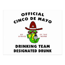 Cinco de Mayo Designated Drunk Post Card