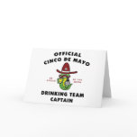 Cinco de Mayo Drinking Team Captain cards