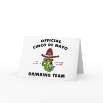 Cinco de Mayo Drinking Team Greeting Cards