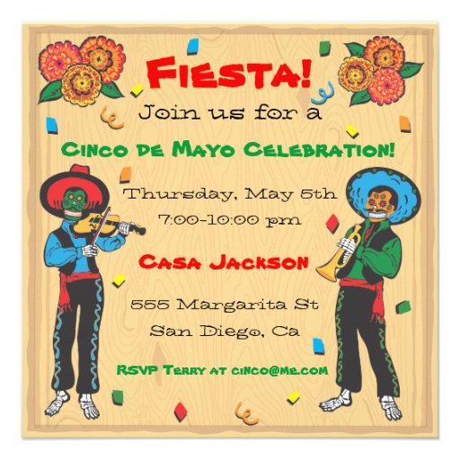 Cinco De Mayo Fiesta Party Invitation