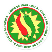 Cinco de Mayo Hot Chili Peppers Sticker