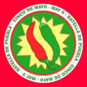 Cinco de Mayo Hot Peppers Sticker by imagefactory Cinco de Mayo Hot Peppers Sticker