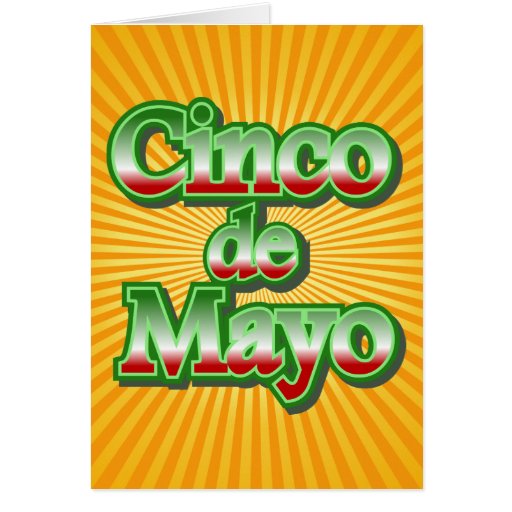 Cinco de Mayo Mexico May 5 Design Greeting Card