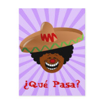 Cinco de Mayo - Que Pasa: Spanish for Funky Fiesta Post Cards