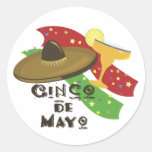 Cinco de Mayo Round Stickers