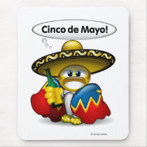 Cinco Drinker Text mousepads