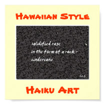 "Cindercone" Haiku Art Print