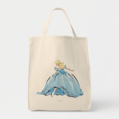 Cinderella And Her Glass Shoe Grocery Tote Bag
