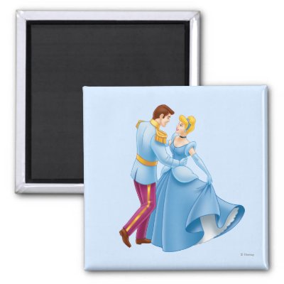 Cinderella and Prince Charming magnets