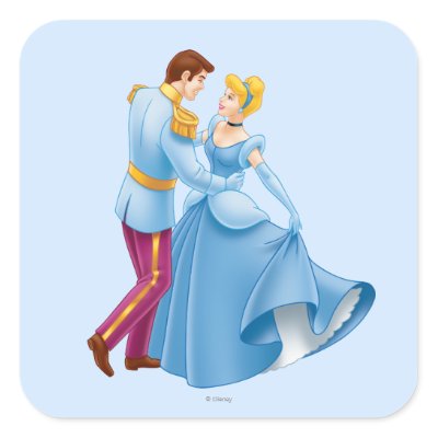Cinderella and Prince Charming stickers