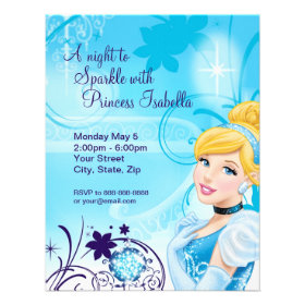 Cinderella Birthday Invitation Custom Invite