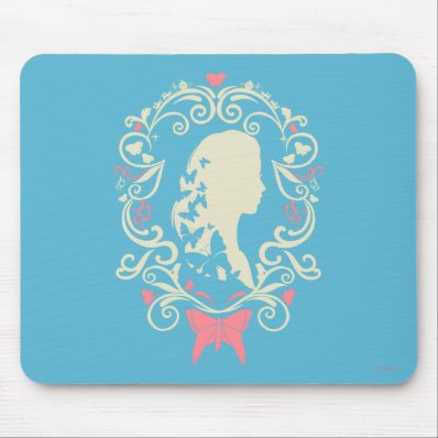 Cinderella Butterfly Cameo Mouse Pad