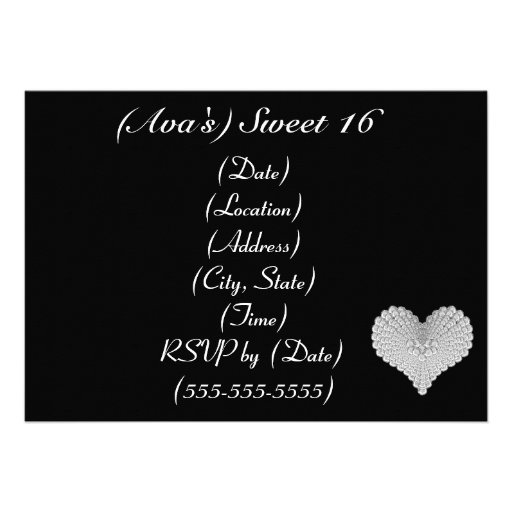 Cinderella Castle Rhinestone Birthday/Sweet 16 Custom Invitations