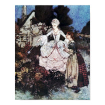 Cinderella Fairy Godmother by Edmund Dulac Poster posters