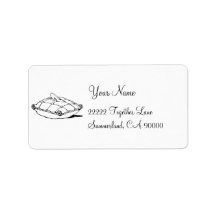 Cinderella Glass Slipper and Pillow Personalized Address Label
