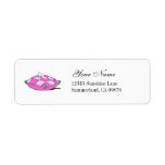 Cinderella Glass Slipper Pink Pillow Label