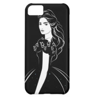 Cinderella Graphic on Black iPhone 5C Covers