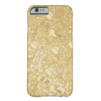 Cinderella Ornate Golden Pattern Barely There iPhone 6 Case