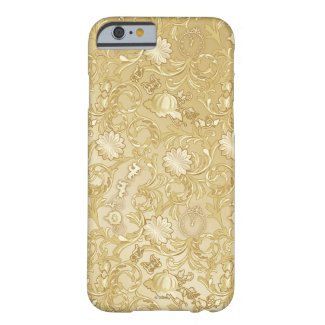 Cinderella Ornate Golden Pattern Barely There iPhone 6 Case