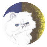 Cinderella Persian Cat Sticker