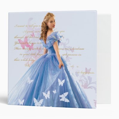 Cinderella Photo With Letter Vinyl Binders