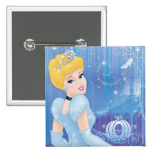 Cinderella Princess Pinback Button