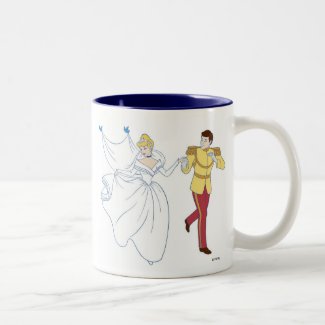 Cinderella Running With Prince Charming Coffee Mug