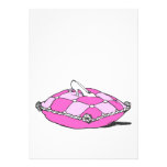 Cinderella Slipper on Pink Pillow Vintage Art Custom Invitations