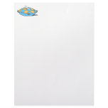 Cinderella Slipper on Teal Orange Pillow Letterhead