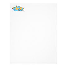 Cinderella Slipper on Teal Orange Pillow Letterhead