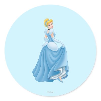 Cinderella Standing stickers