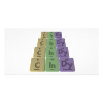 Cindy as Carbon Indium Dysprosium Photo Greeting Card