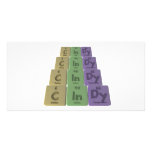 Cindy as Carbon Indium Dysprosium Photo Greeting Card